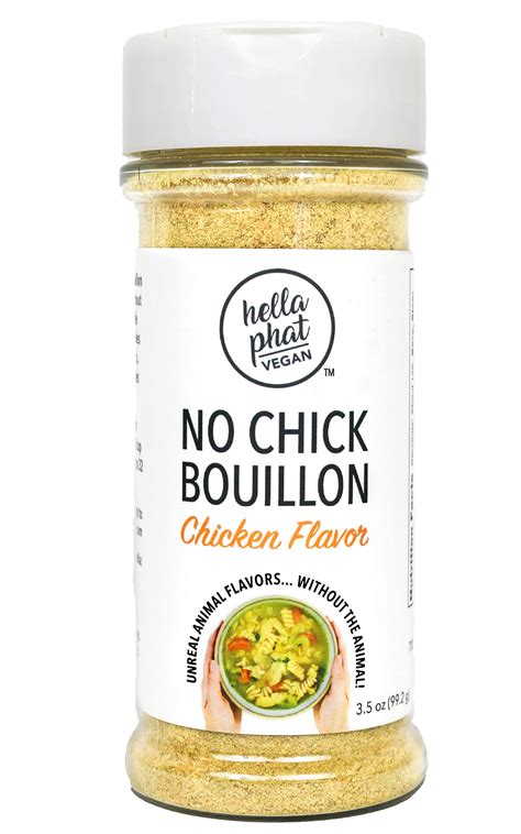 Hella Phat Vegan No Chicken Bouillon Powder Gluten Free Low Sodium