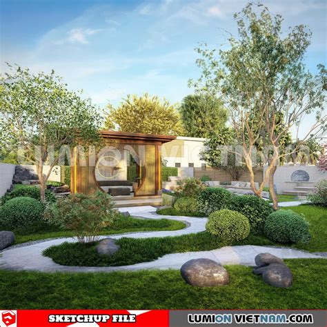 230825 Garden Sketchup Exterior 3d Models