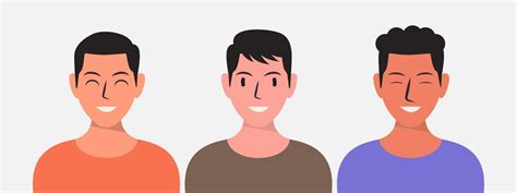 Set Of Men Profile Picture Collection 14542402 Vector Art At Vecteezy