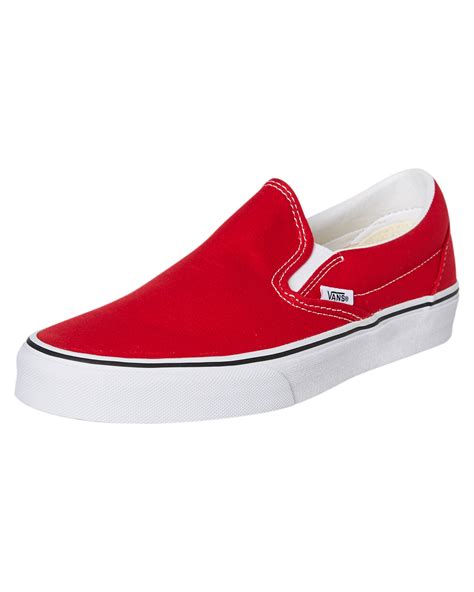 Vans Womens Classic Slip On Racing Red Surfstitch