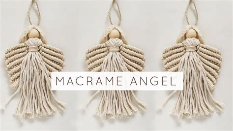 DIY MACRAME ANGEL STEP BY STEP MACRAME CHRISTMAS ORNAMENT YouTube