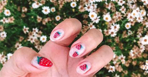 Strawberry Nails Are The Sweetest Summer Nail Art Trend