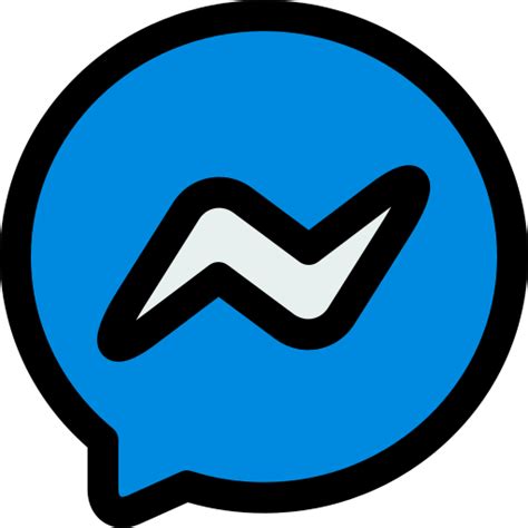 Facebook Messenger Generic Outline Color Icon