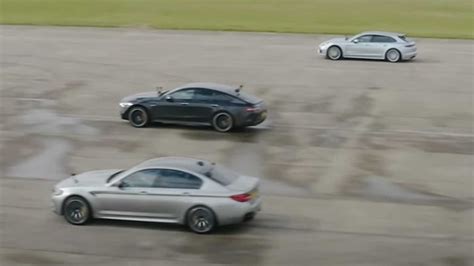 Watch An Amg Gt S Take On A Bmw M Porsche Panamera In A Drag Race