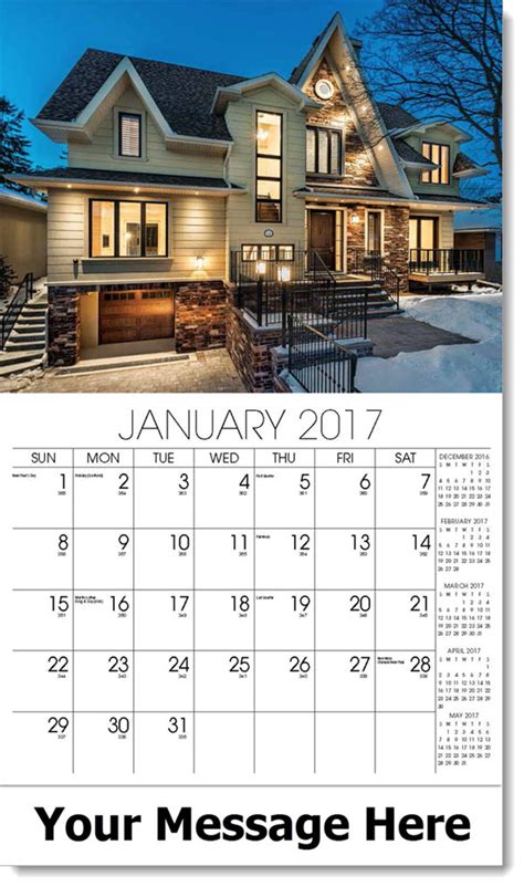 Luxury Custom Home Wall Calendars Promo Advertising Calendars For