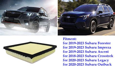 Engine Air Filter 16546aa16a Compatible With 2019 2023 Subaru Forester 2019 2023