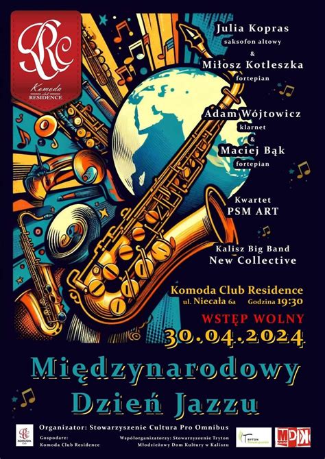 Calisia pl Międzynarodowy Dzień Jazzu koncert w Komodzie