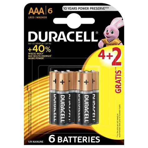 Duracell BASIC LR03 4+2 1.5V alkalna baterija