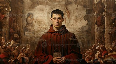 Portrait Of St Felix Of Spoleto Catholic Saints Series 31400570