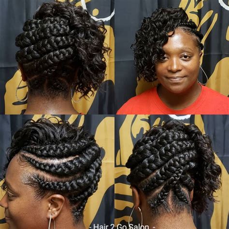 Goddess Braids Updo Hairstyles