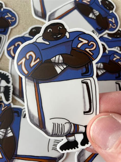 William The Fridge Perry Sticker Etsy
