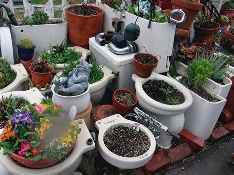 Toilet Garden Garden Toilet Ideas Garden Toilet Creative Gardening