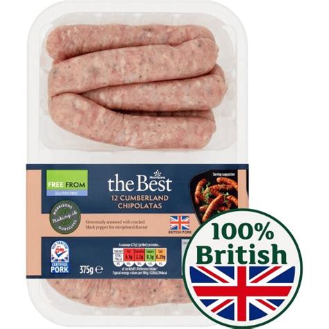 Morrisons The Best Cumberland Sausages 540g Compare Prices And Where To Buy Uk