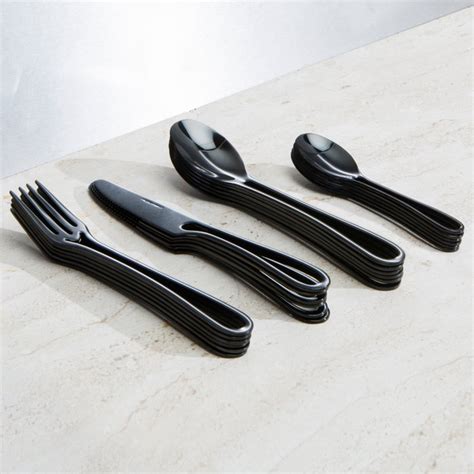 Maarten Baptist Cutlery Set 24 Black OUTLINE Cutlery PVD