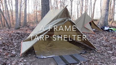 A Frame Tarp Shelter Youtube