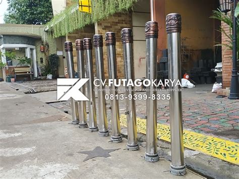 Jual Bollard Besi Bahan Kokoh Berkualitas FUTAGO TEKNIK