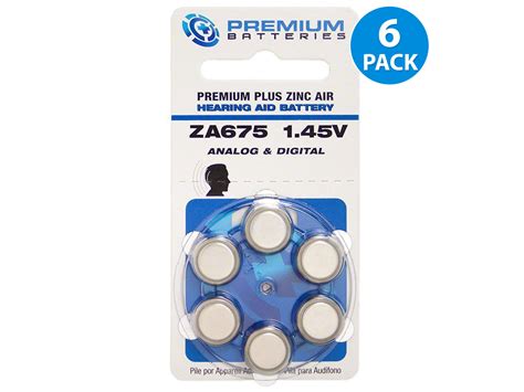 Premium Batteries Premium Plus Size Zinc Air Mercury Free Hearing