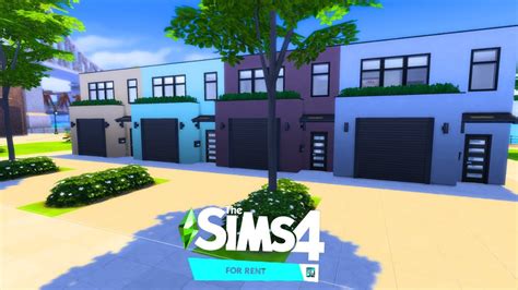 Colorful Townhouses Sims Speed Build Youtube