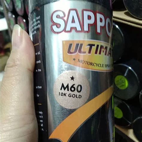 Cat Spray Pilok Pilox Cat Semprot Sapporo Ultimate Saporo M60 10k Gold