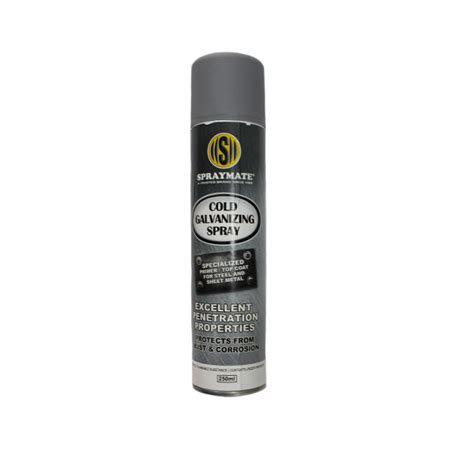 SPRAYMATE COLD GALVANIZING SPRAY 250ML BRIGHTS Hardware Shop Online