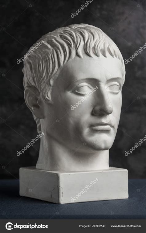 Julius Caesar Head Statue