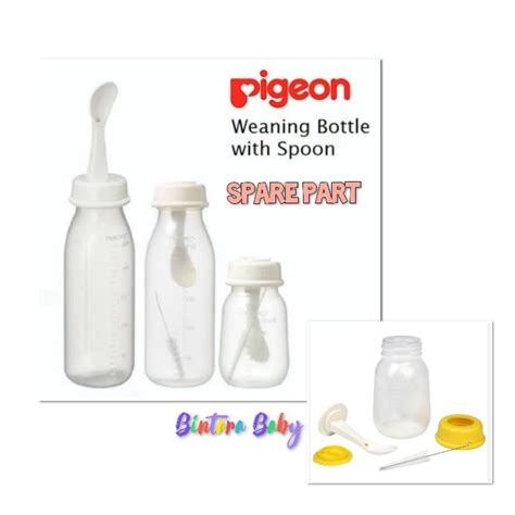 Jual ORIGINAL Sparepart Botol Pigeon Sendok Weaning Bottle Pigeon Spare