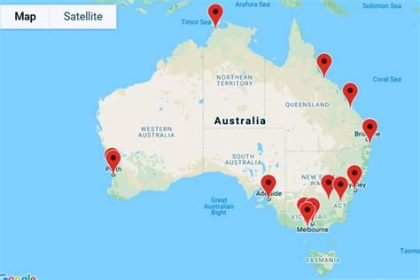 Map, List of Australian University Campuses | Uni Reviews