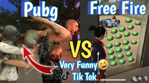 Pubg Vs Free Fire Tik Tok Funny Video Part Pubg And Free Fire