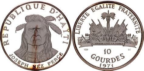 10 Gourdes Joseph Nez Perce Haití 1804 Presente Numista