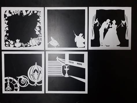 Printable Paper Cutting 3d Papercut Light Box Template Printable