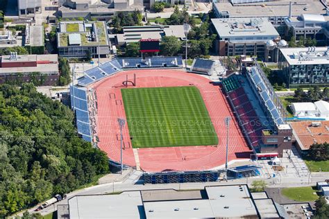 Aerial Photo | Athletics Stadium at York University