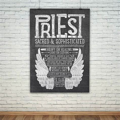 Priest Class Art Poster Realm One