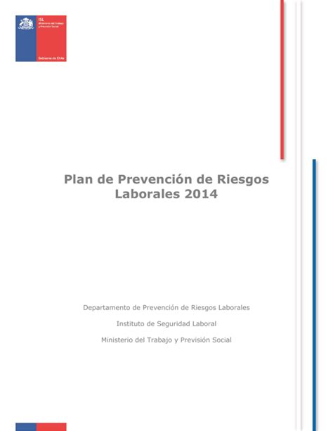 Plan De Prevenci N De Riesgos Laborales