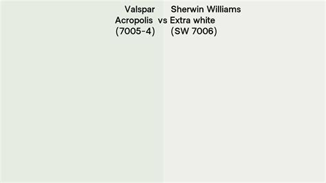 Valspar Acropolis Vs Sherwin Williams Extra White Sw