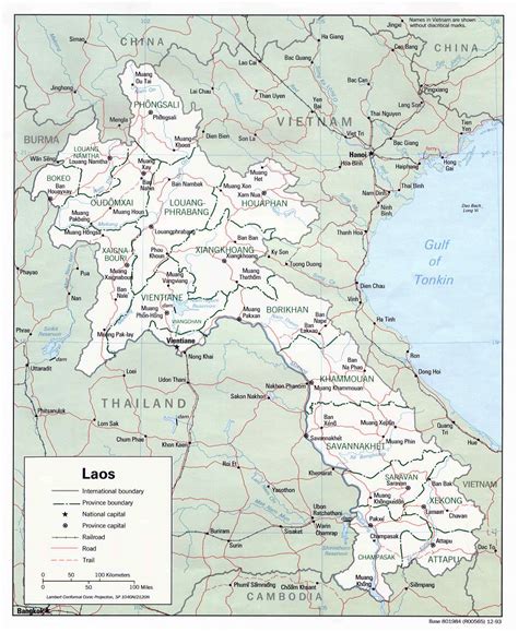 Maps Of Laos Detailed Map Of Laos In English Tourist Map Of Laos