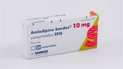 Amlodipino Sandoz Efg Mg Comprimidos Farmac Uticos