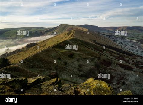 The Great Ridge Of Edale Which Includes Mam Tor Hollins Cross Back