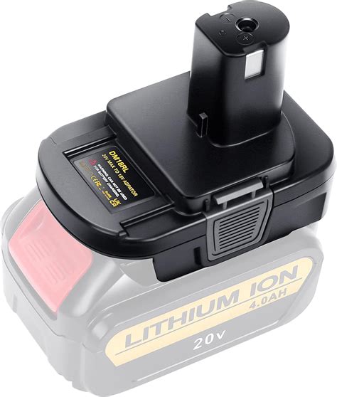 Dm Rl Battery Adapter For Dewalt For Milwaukee V V Li Ion Battery