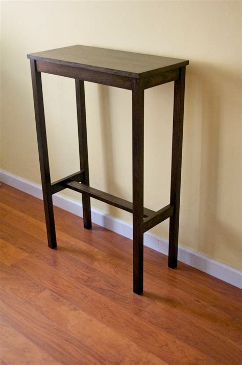 Tall Narrow Wooden Console Table Etsy