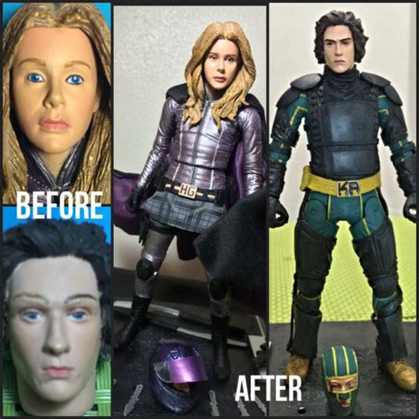 Kick Ass And Hit Girl Kick Ass Custom Action Figure