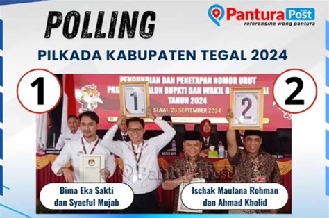 Polling Pilkada Kabupaten Tegal Bima Mujab Unggul Persen