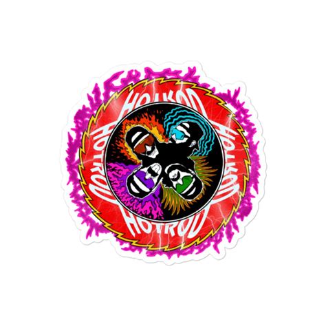 HOT ROD DADDY ANDY ROCK AND ROLL OVER DADDAAAAYE Bubble Free Stickers Brainbuster Tees