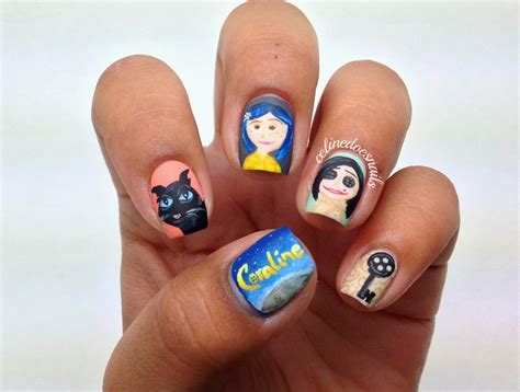 Nail Art Style: Coraline Nail Art