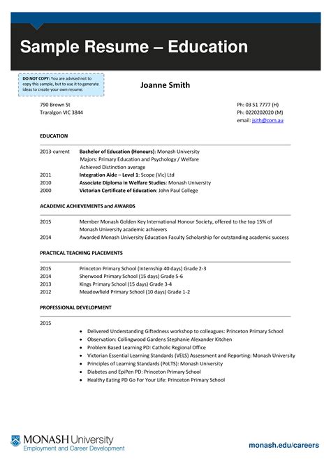 Teacher Assistant Resume Without Working Experience Templates At