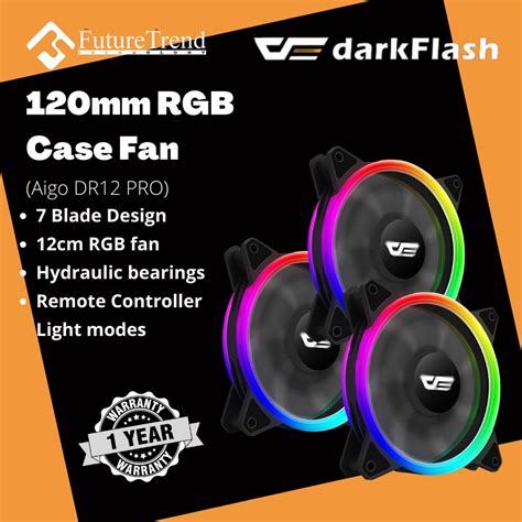 Darkflash Aigo Dr Pro Mm Rgb Case Fan Shopee Malaysia