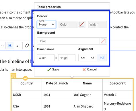 Support Ckeditor S Table Properties And Cell Properties Plugins In