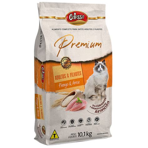 Ração Colosso Premium Gatos Adultos e Filhotes Sabor Frango e Arroz