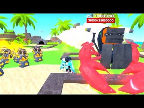 I Beat The New Sand Isles Map Solo Roblox Toilet Tower Defense Youtube