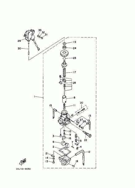 Yamaha Blaster Carburetor Diagram