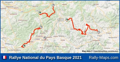 Streckenverlauf Rallye National Du Pays Basque Coupe